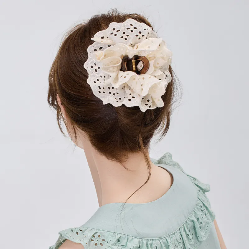 DODOGOGO PS Polystyrene Fabric Hair Clips Women's-4