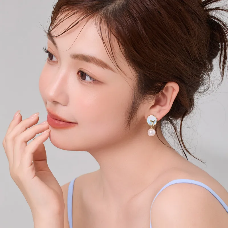 DODOGOGO S925 Silver Stud Earrings Women's-5
