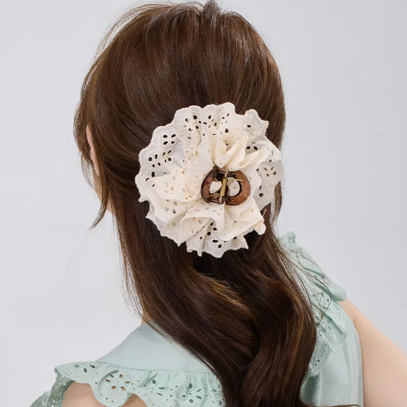 DODOGOGO PS Polystyrene Fabric Hair Clips Women's-1