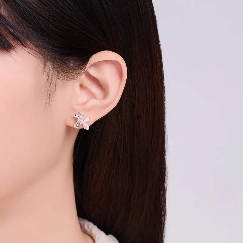 DODOGOGO S925 Silver Stud Earrings Women's-6