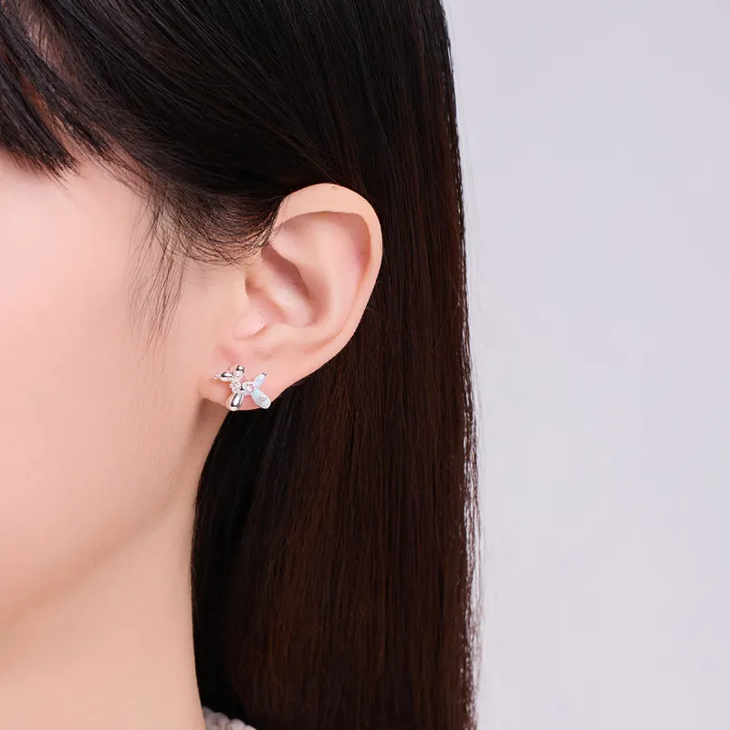 DODOGOGO S925 Silver Stud Earrings Women's-1