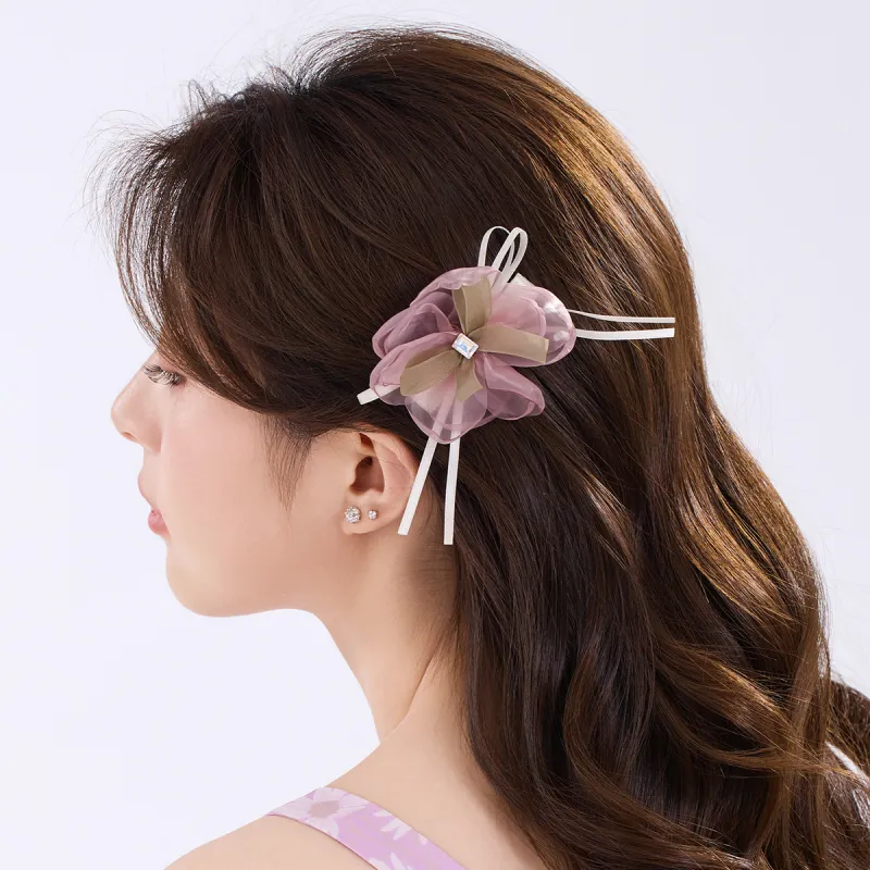 DODOGOGO Fabric, Alloy, Glass Hair Clips Women's-4