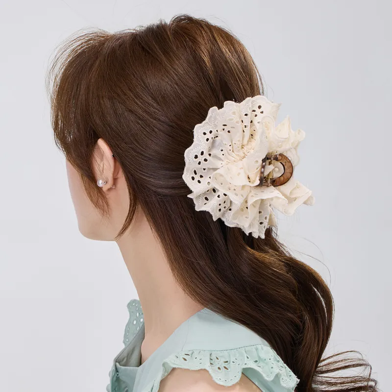 DODOGOGO PS Polystyrene Fabric Hair Clips Women's-2