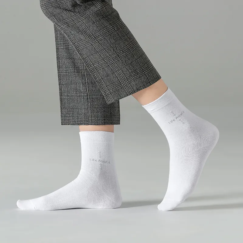 HLA Men Mid Calf Socks-10