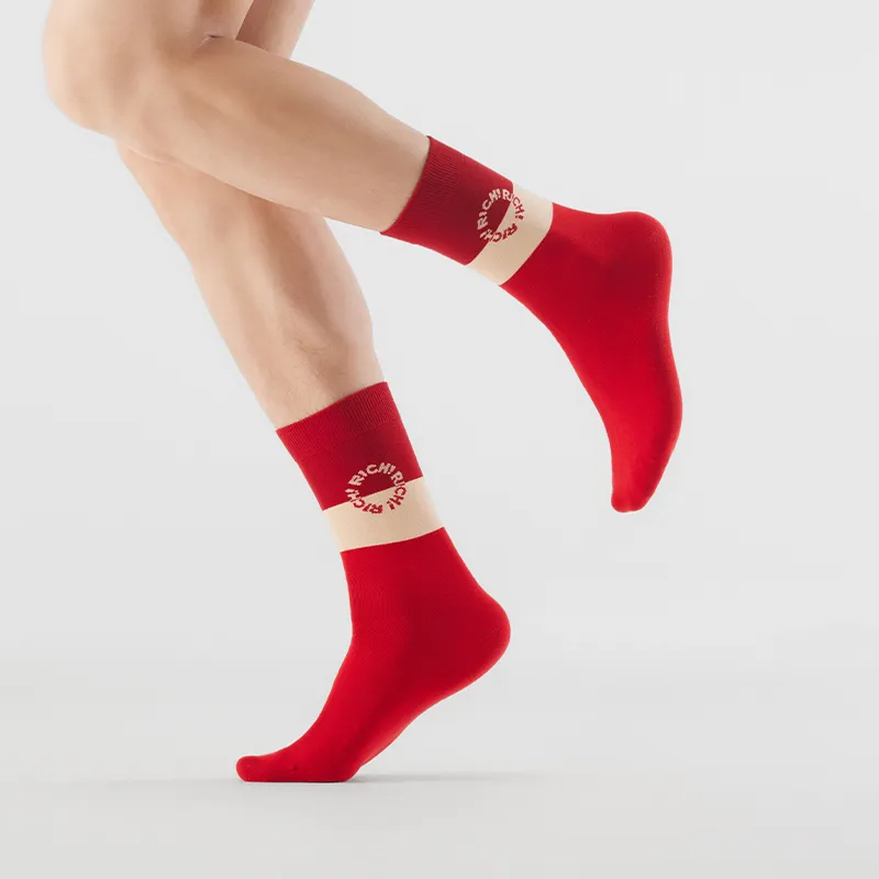HLA Men Mid Calf Socks-3