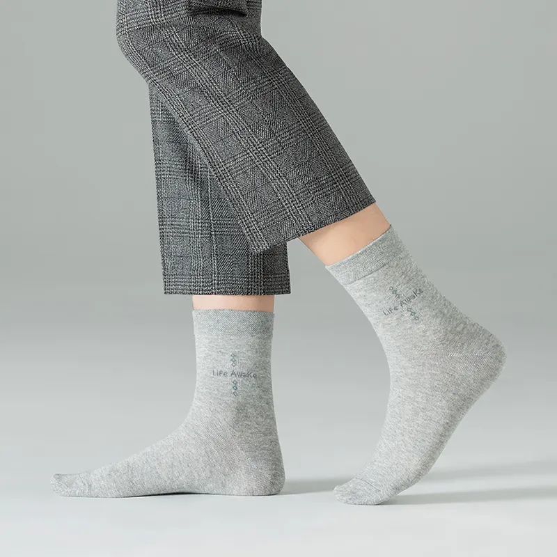 HLA Men Mid Calf Socks-19