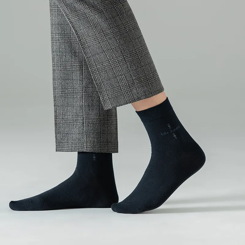 HLA Men Mid Calf Socks-1