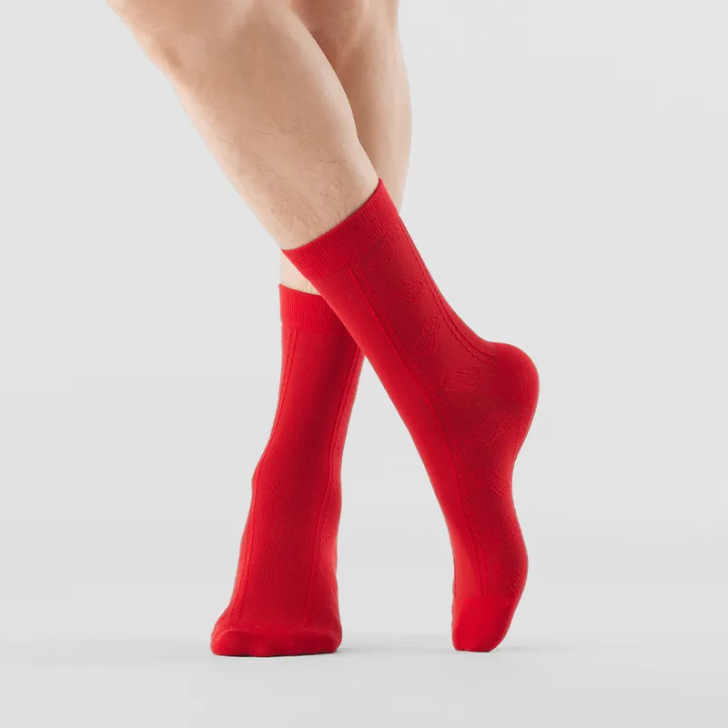 HLA Men Mid Calf Socks-1