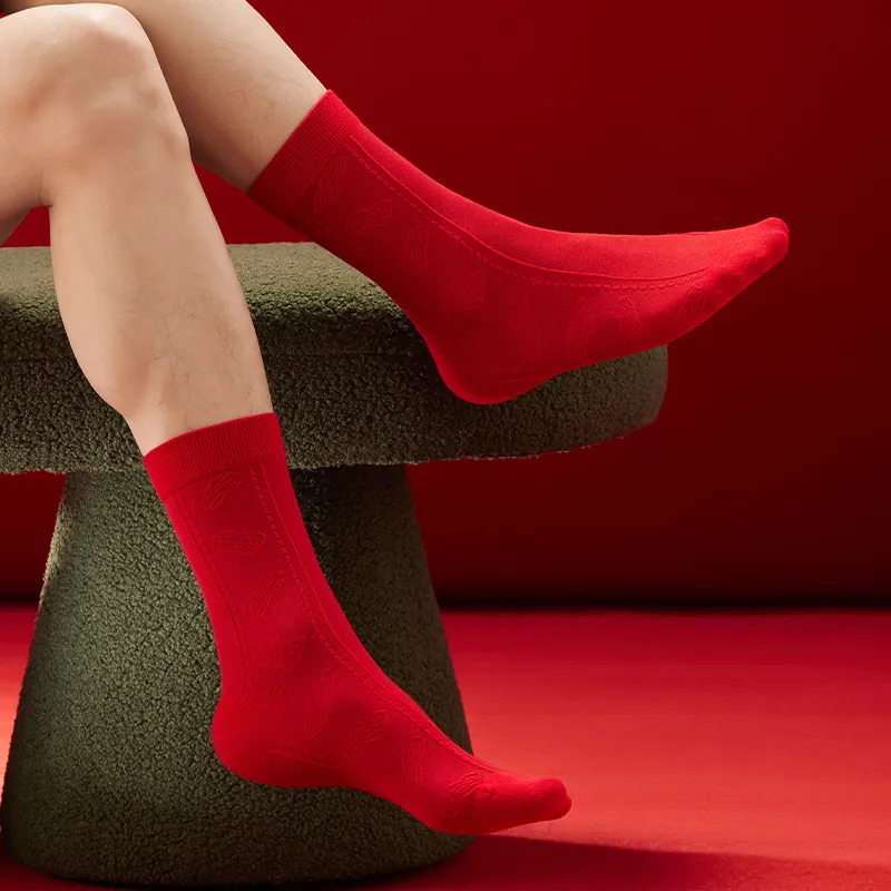 HLA Men Mid Calf Socks-4