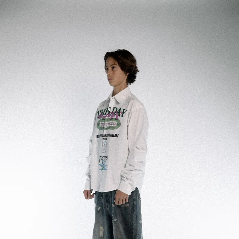BLACK8MOB AW24 Shirt Unisex White-3