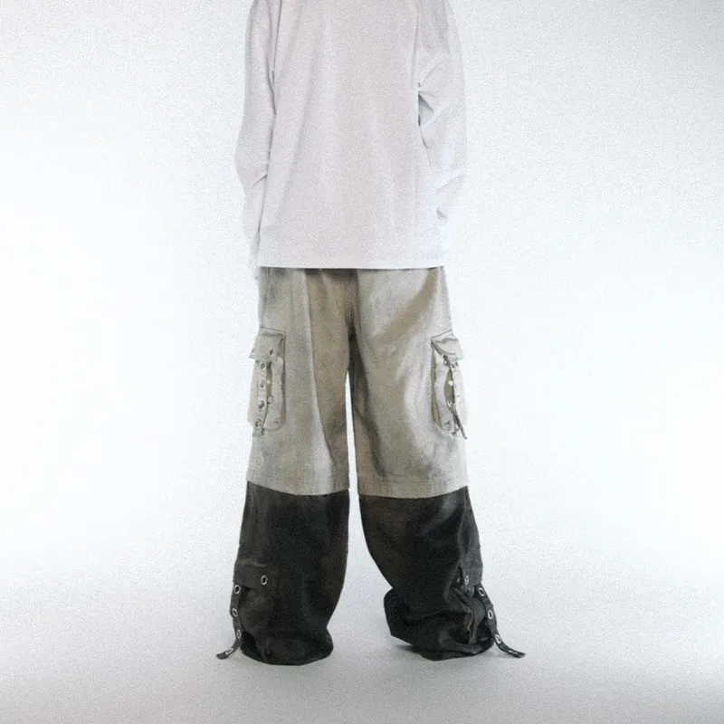 BLACK8 Mula Over Billionaire Jeans Unisex Khaki-4