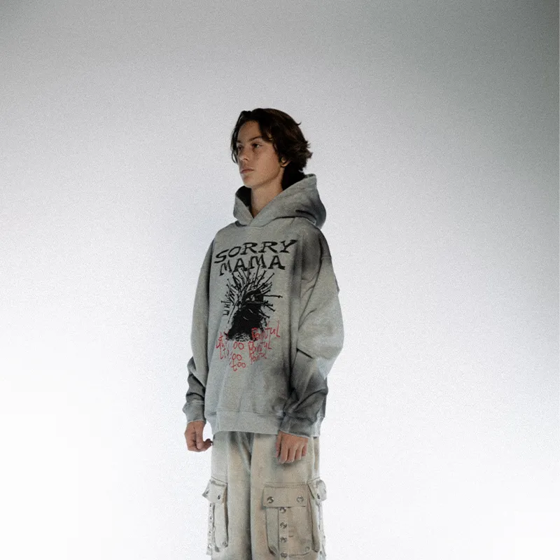 BLACK8MOB Sweatshirt Unisex Gray-3