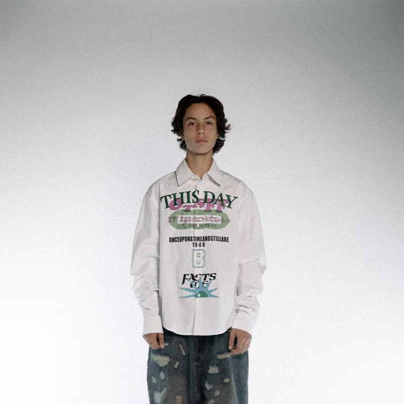 BLACK8MOB AW24 Shirt Unisex White-2