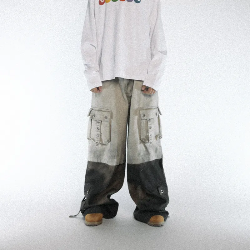 BLACK8 Mula Over Billionaire Jeans Unisex Khaki-2