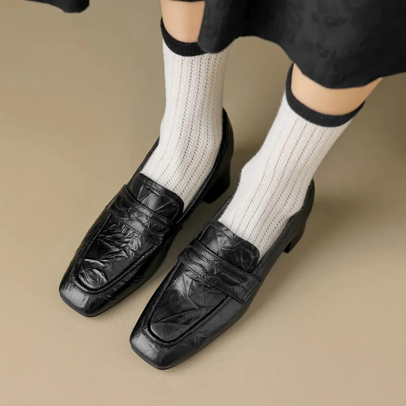 BETSY Loafers 4.2cm Women's Black-3