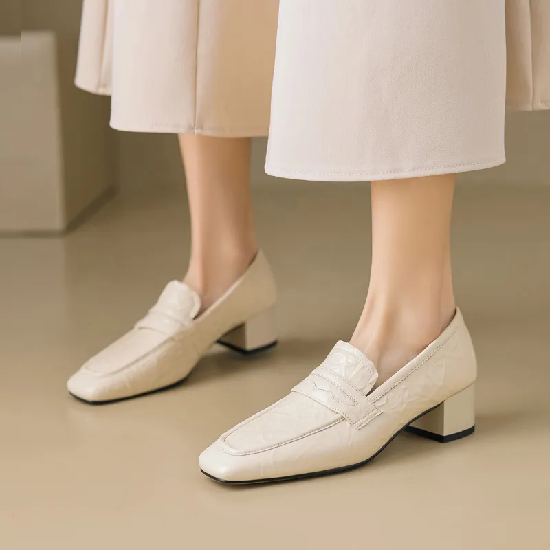 BETSY Loafers 4.2cm Women's Ecru-2