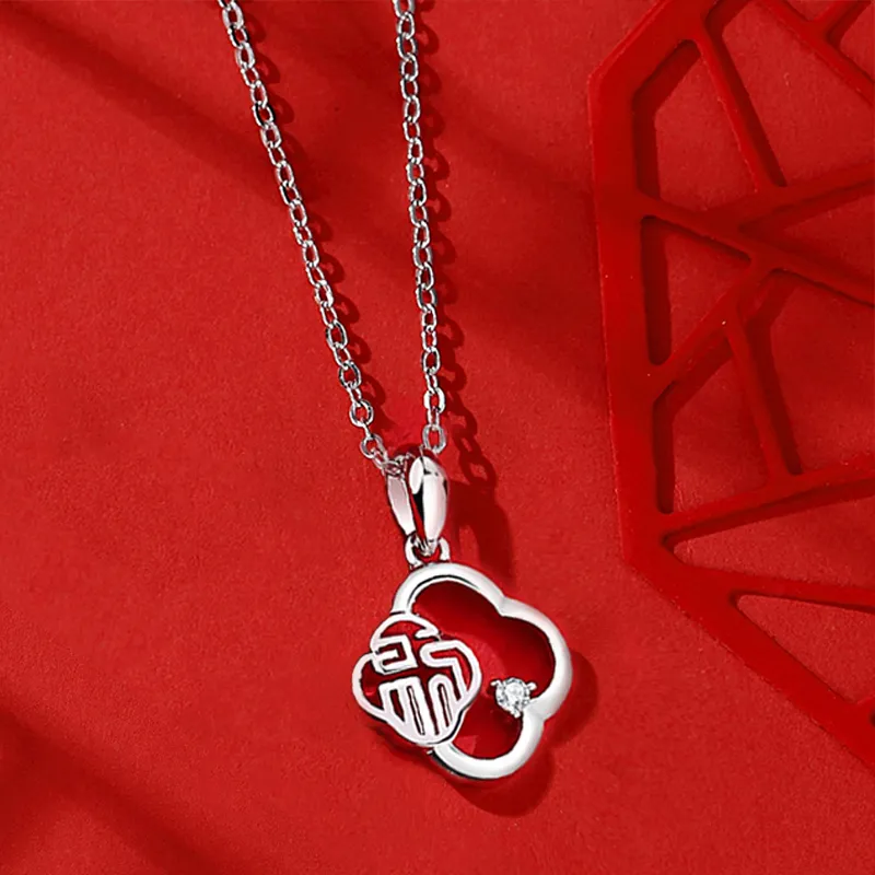 ZOKS S925 Silver Necklaces Women's-5