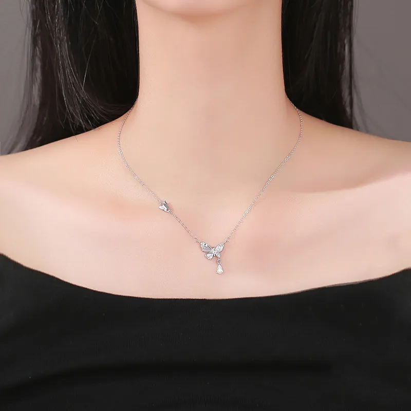 ZOKS S999 Fine Silver Necklaces Women's-2