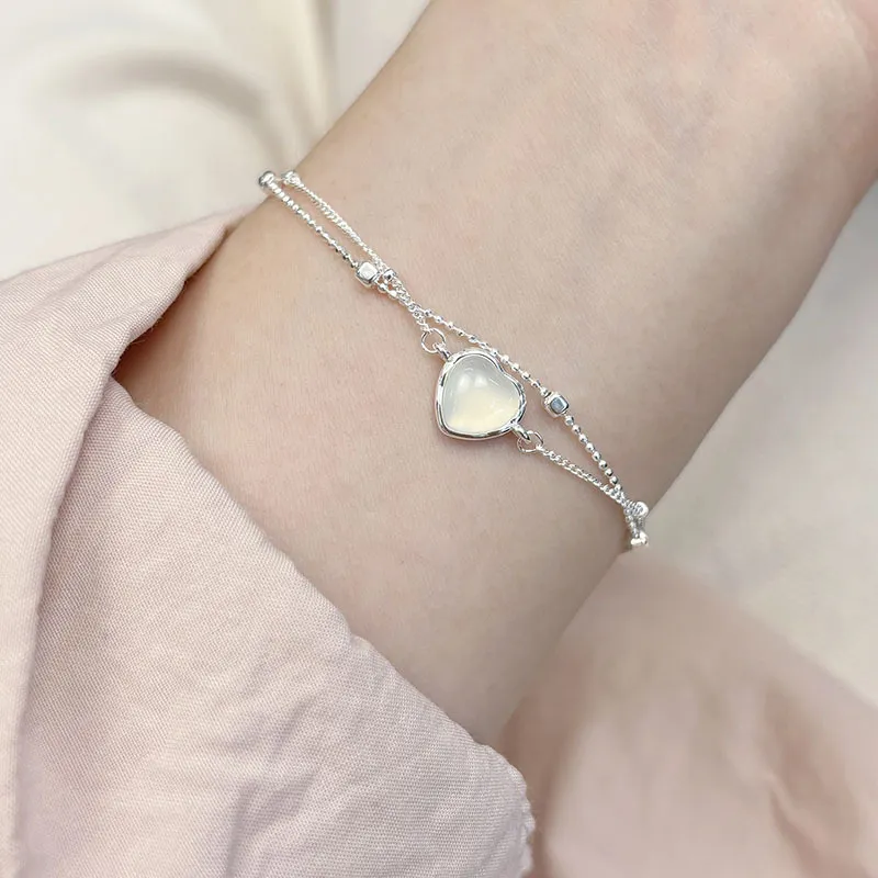 ZOKS S925 Silver Bracelets Women's-2