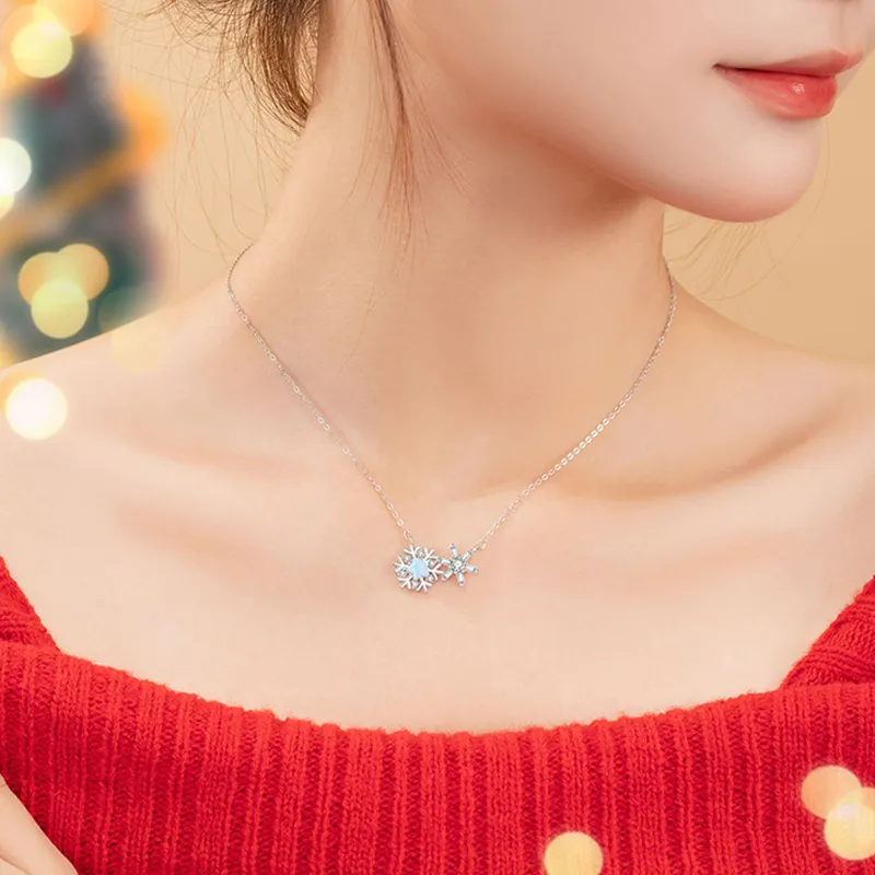 ZOKS S925 Silver Necklaces Women's-4