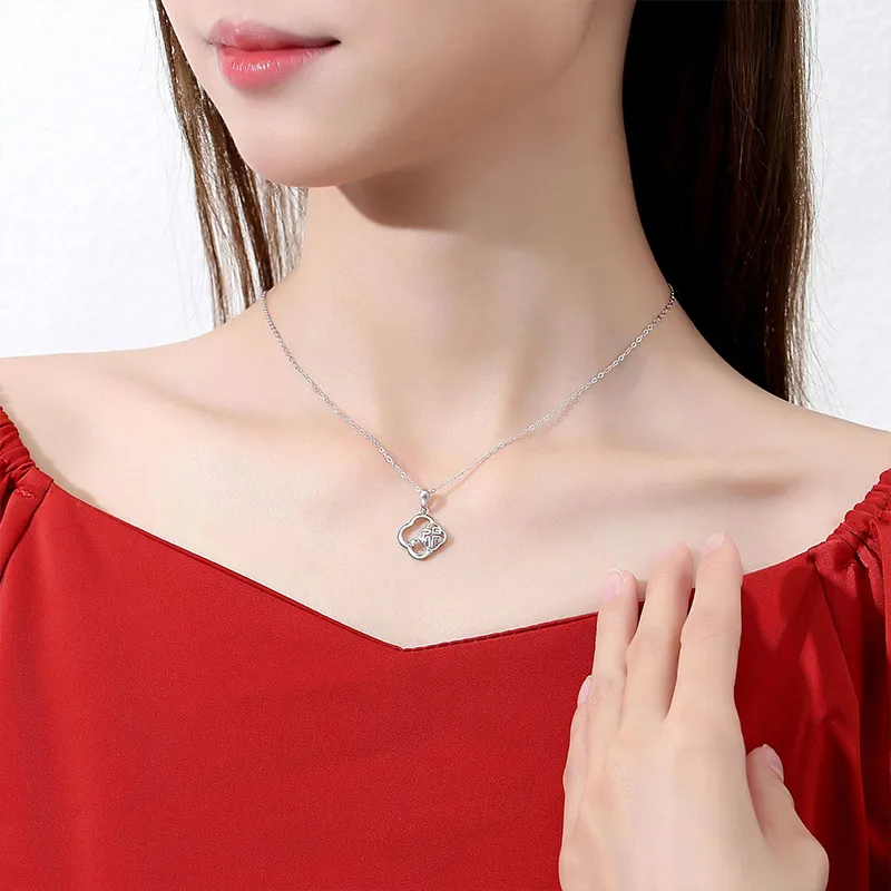 ZOKS S925 Silver Necklaces Women's-3