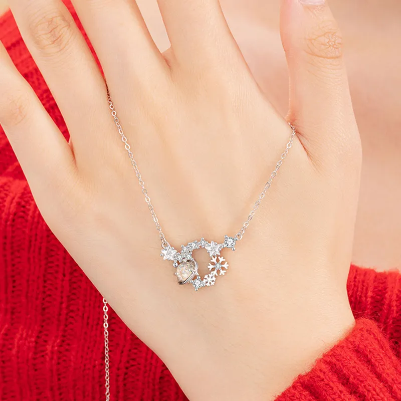 ZOKS S925 Silver Necklaces Women's-3