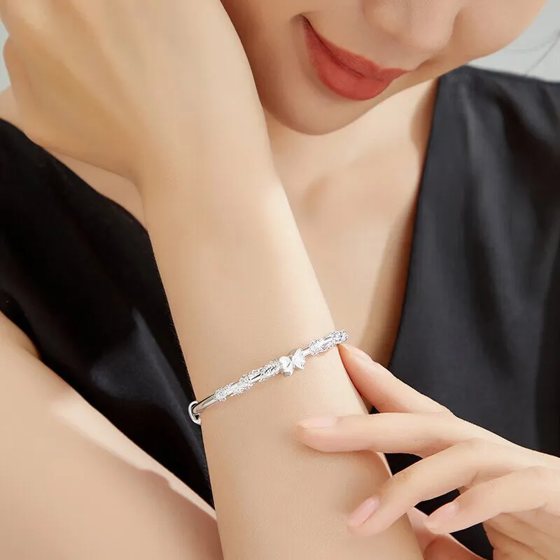 ZOKS S999 Fine Silver Bangles Women's-1