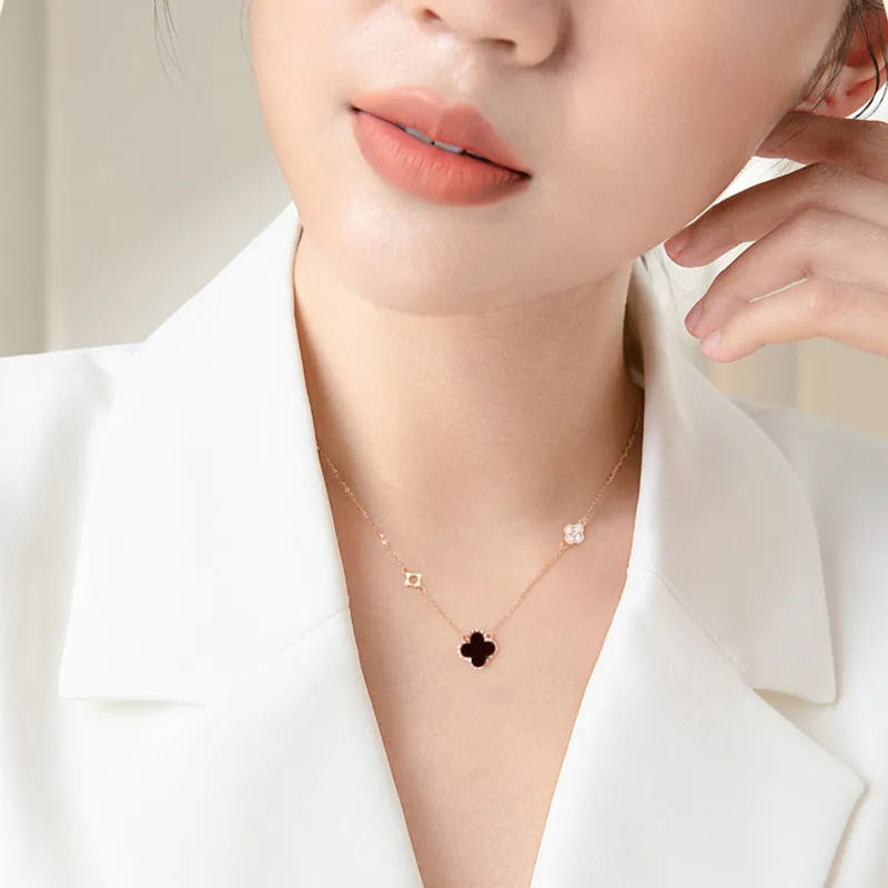 ZOKS Colored Glaze Jade Necklaces Women's-2