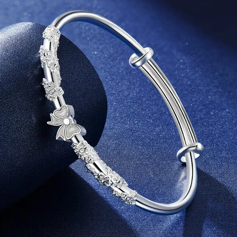 ZOKS S999 Fine Silver Bangles Women's-4