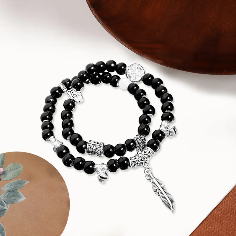 ZOKS Colored Glaze Bracelets Unisex-3