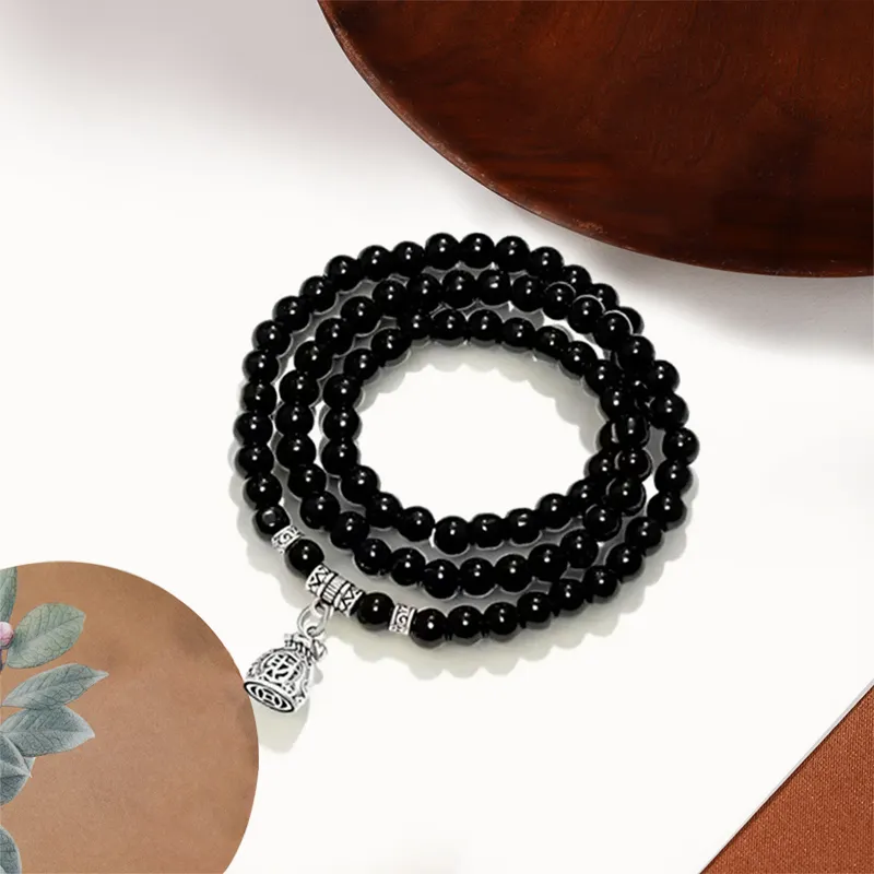 ZOKS Colored Glaze Jade Bracelets Unisex-2