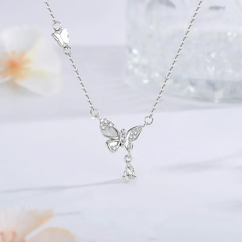 ZOKS S999 Fine Silver Necklaces Women's-5