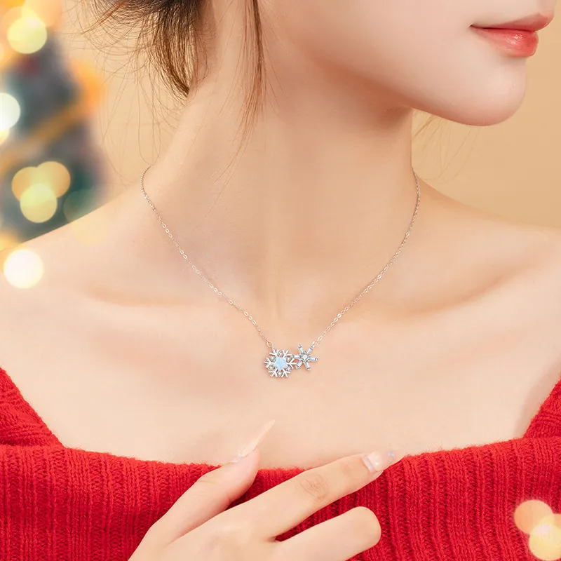 ZOKS S925 Silver Necklaces Women's-5