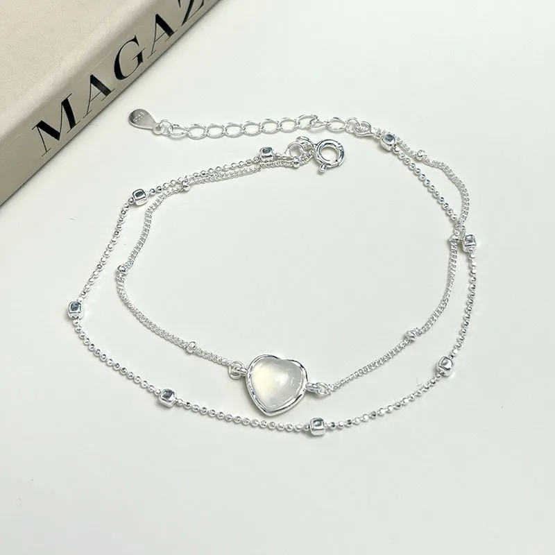 ZOKS S925 Silver Bracelets Women's-4