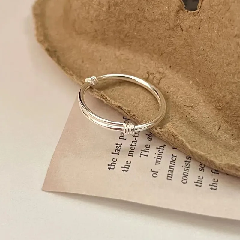 ZOKS S999 Fine Silver Rings Unisex-6