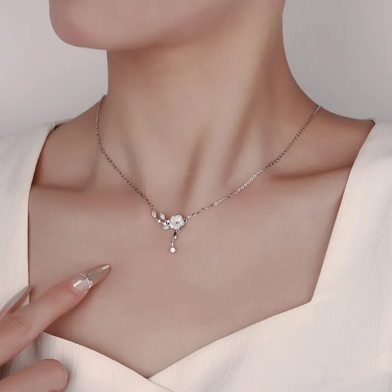 ZOKS S999 Fine Silver Necklaces Women's-1