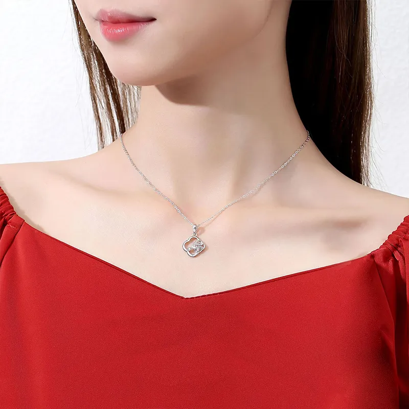 ZOKS S925 Silver Necklaces Women's-4