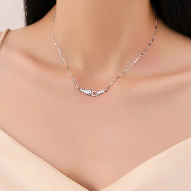 ZOKS S999 Fine Silver Necklaces Women's-4