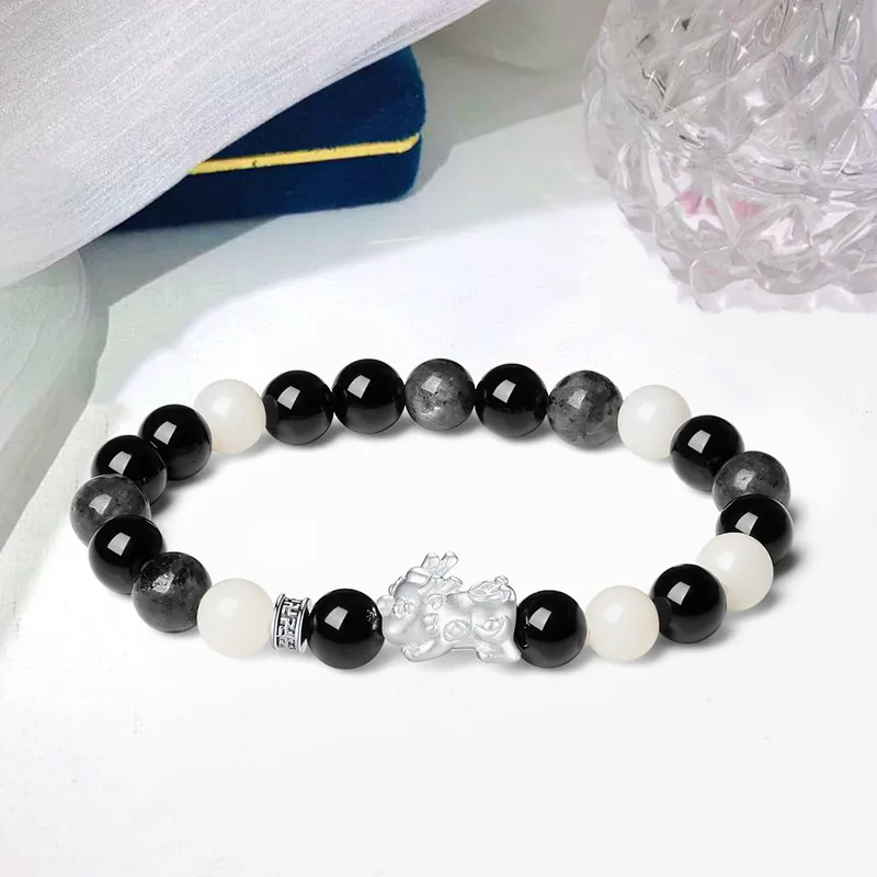 There Is You In The Long World White Jade Bodhi Bracelets Unisex-7