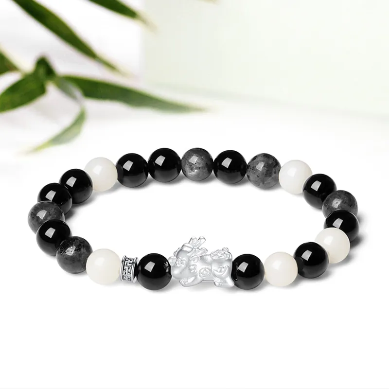 There Is You In The Long World White Jade Bodhi Bracelets Unisex-8