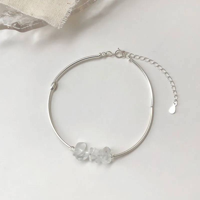 ZOKS S925 Silver Bracelets Women's-3