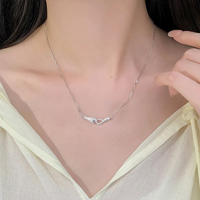 ZOKS S999 Fine Silver Necklaces Women's-5
