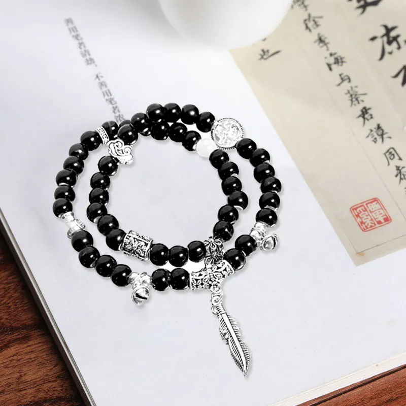 ZOKS Colored Glaze Bracelets Unisex-5