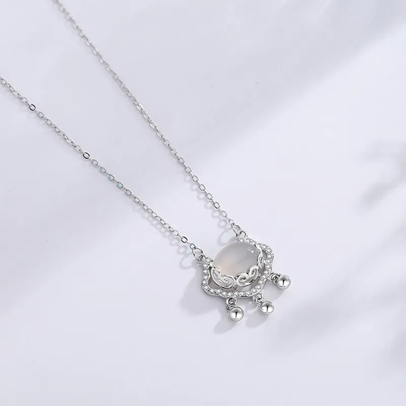 ZOKS S999 Fine Silver Necklaces Women's-3