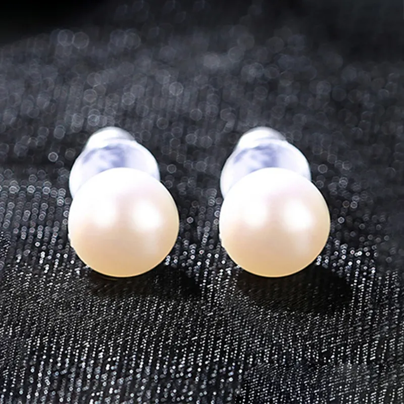 ZOKS S925 Silver Stud Earrings Women's-5