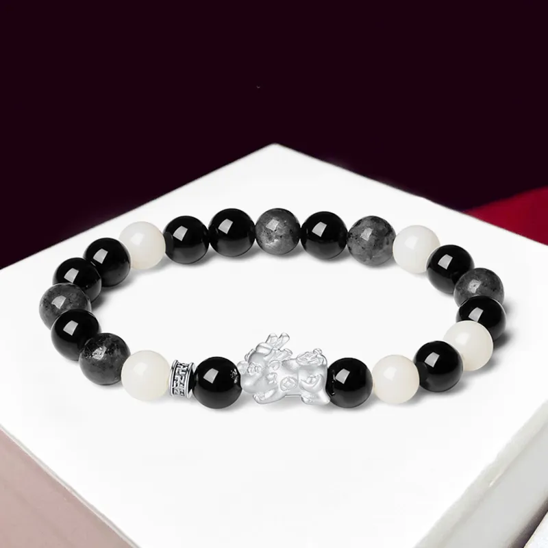 There Is You In The Long World White Jade Bodhi Bracelets Unisex-6