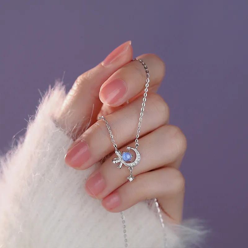 ZOKS S925 Silver Necklaces Women's-4