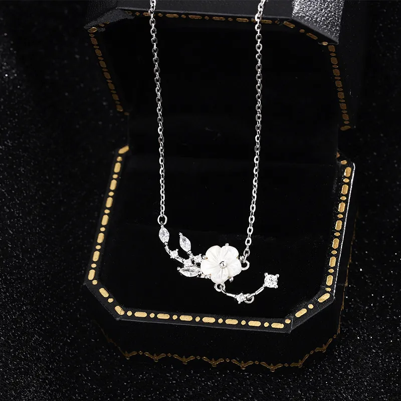 ZOKS S999 Fine Silver Necklaces Women's-5