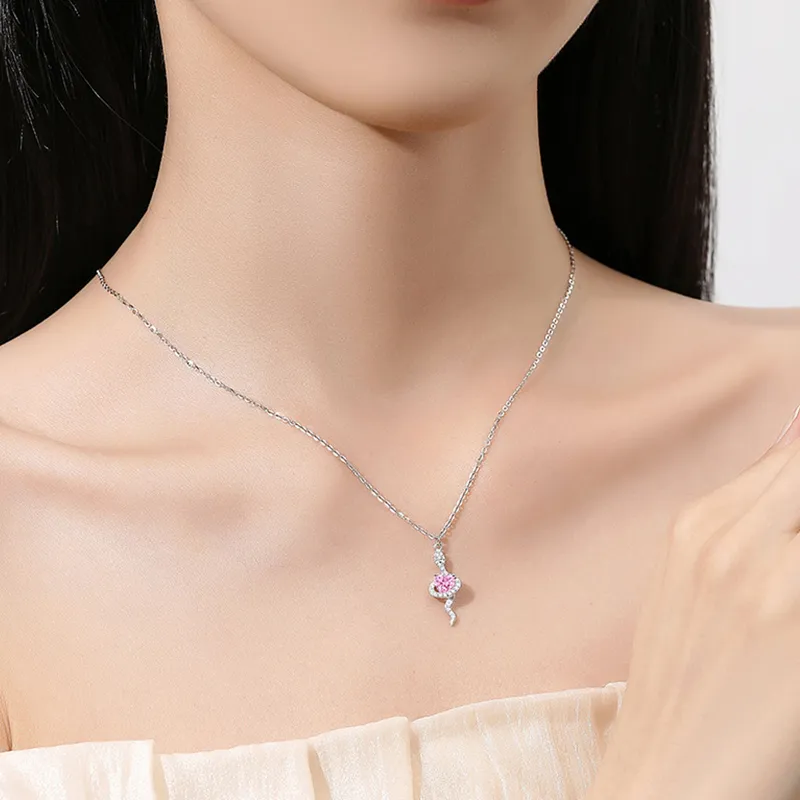 ZOKS S925 Silver Necklaces Women's-6