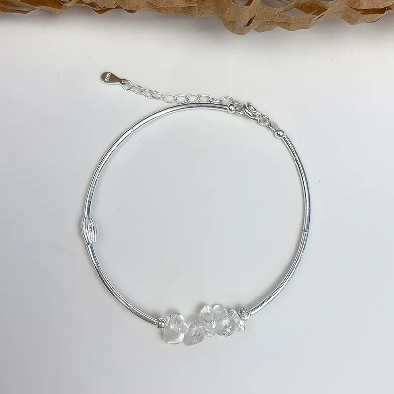 ZOKS S925 Silver Bracelets Women's-5